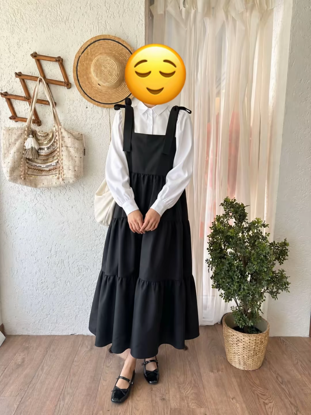 Ensemble 2 pièces — Robe salopette + Chemise