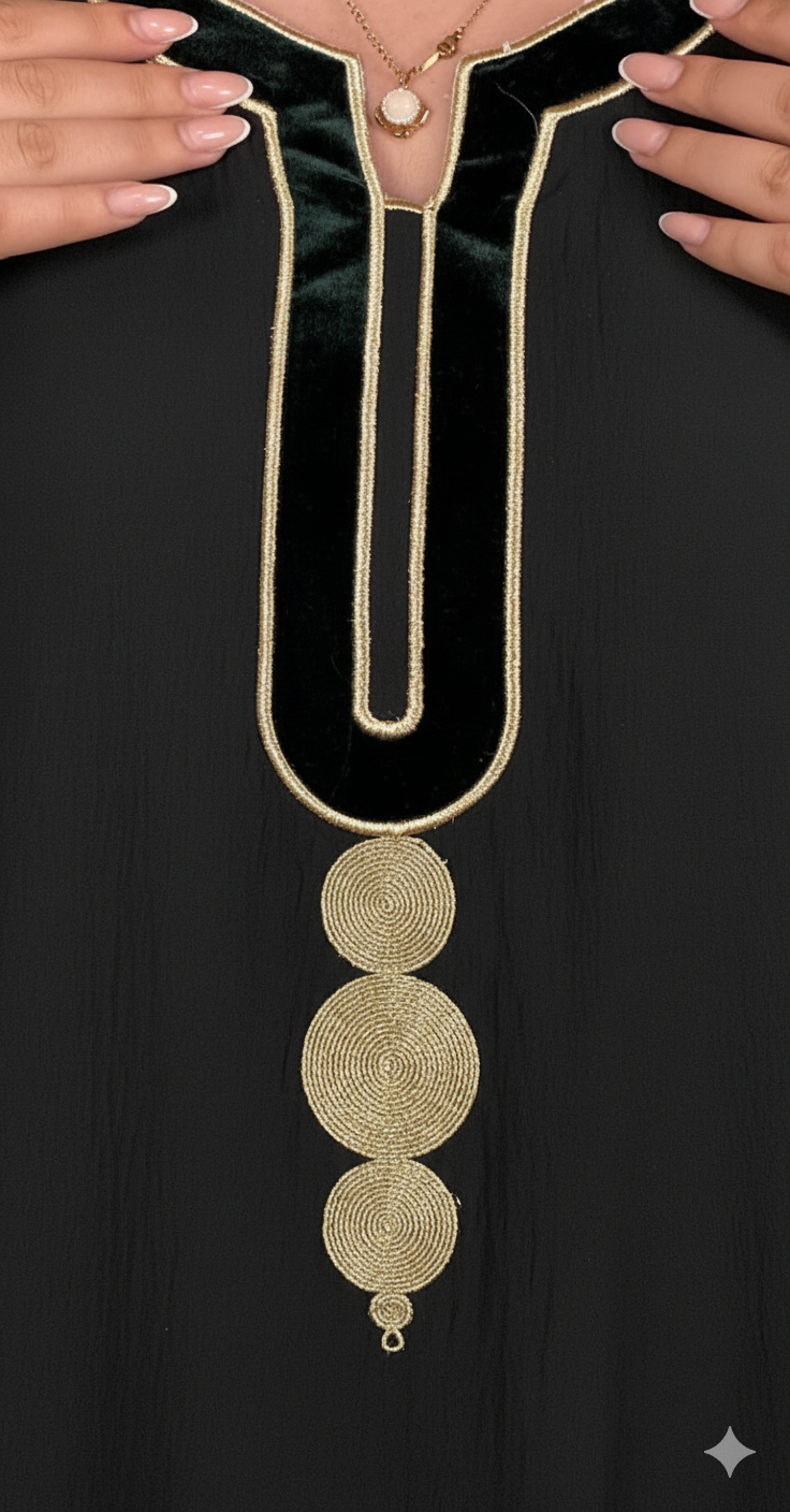 Robe Riya – Détail Brodé Élégant